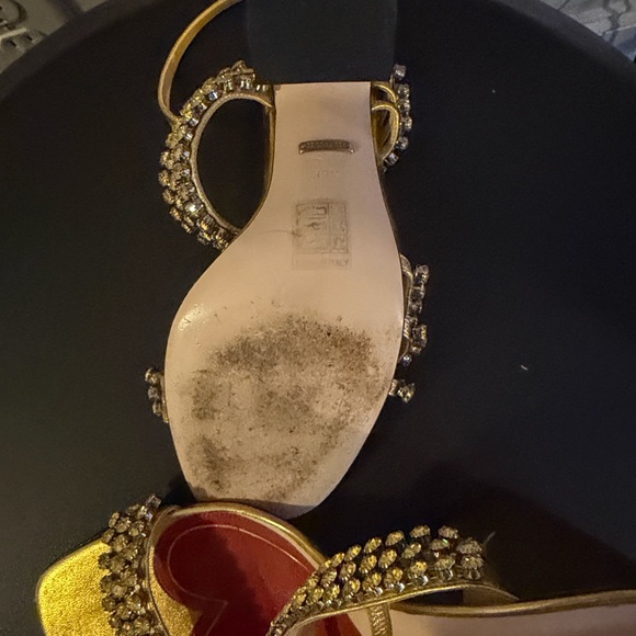 Gucci Women's Gold Embellished Heels - Picture 10 of 13